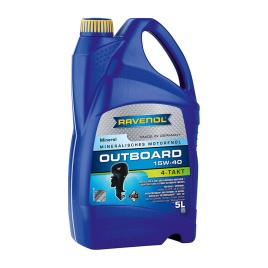 Моторное масло для 4-T лод.моторов RAVENOL Outboardoel 4T SAE 15W-40 (5л)