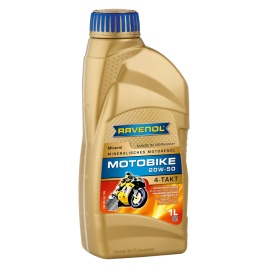 Моторное масло RAVENOL Motobike 4-T Mineral SAE 20W-50 (1л)