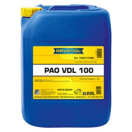 Компрессорное масло RAVENOL Kompressorenoel PAO VDL 100 (20л)