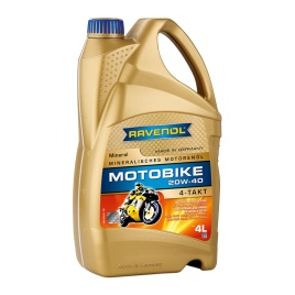 Моторное масло RAVENOL Motobike 4-T Mineral SAE 20W-40 (4л)