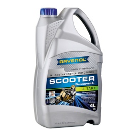 Моторное масло для 4-Такт скутеров RAVENOL Scooter 4-Takt Teilsynth. (4л)