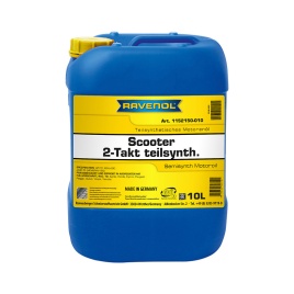 Моторное масло для 2-Такт скутеров RAVENOL Scooter 2-Takt Teilsynth (10л)