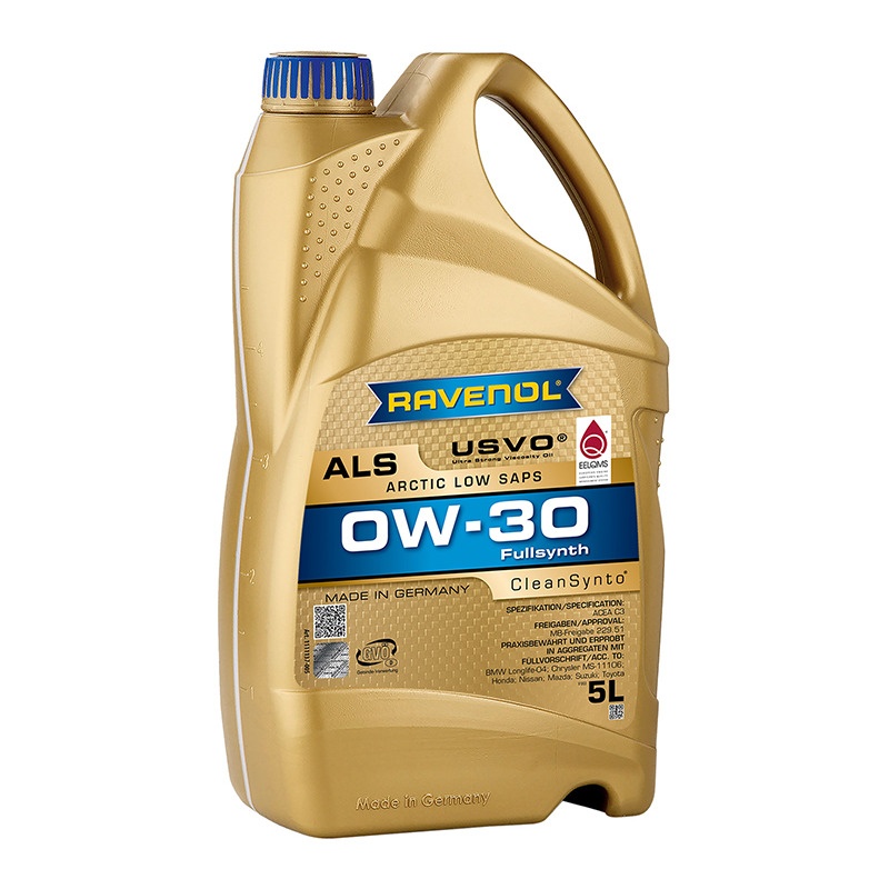 Моторное масло RAVENOL  Arctic Low SAPS ALS SAE 0W-30 (5л) фото 1