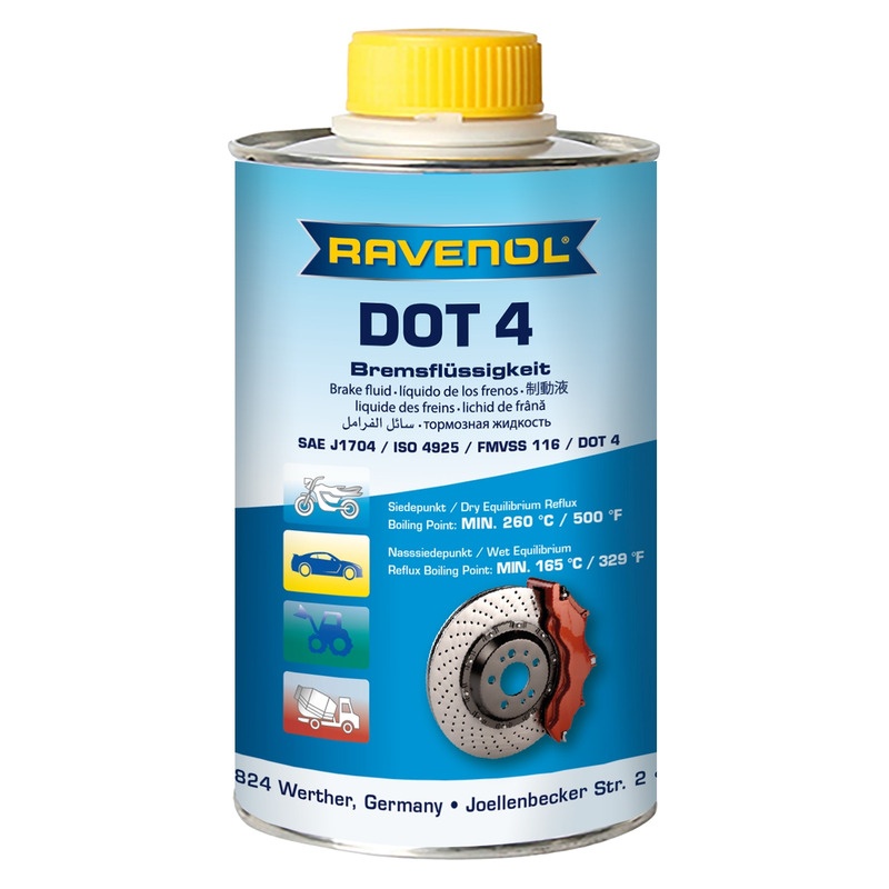 Тормозная жидкость RAVENOL DOT-4 (0,25л) фото 1
