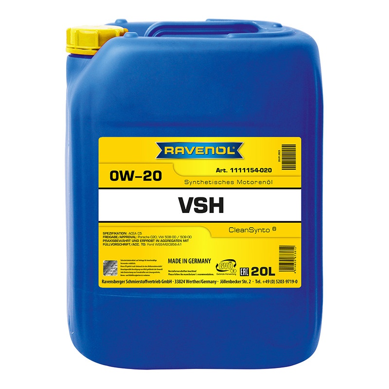 Моторное масло RAVENOL VSH SAE 0W-20 (20л) фото 1