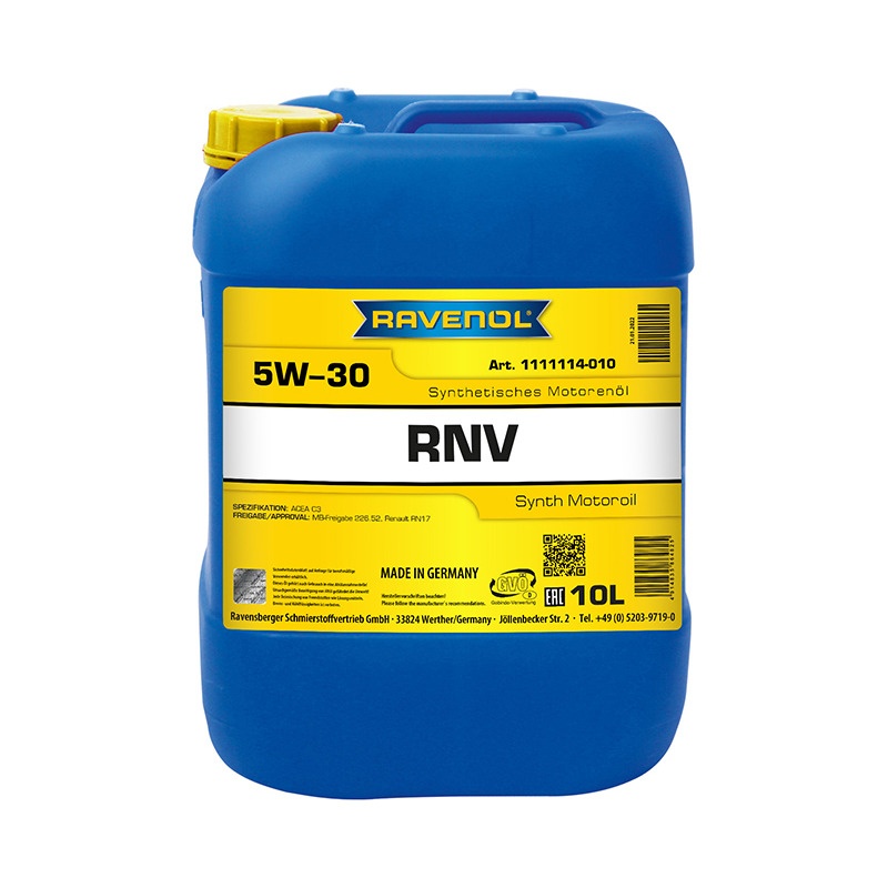 Моторное масло RAVENOL RNV SAE 5W-30 (10л) фото 1