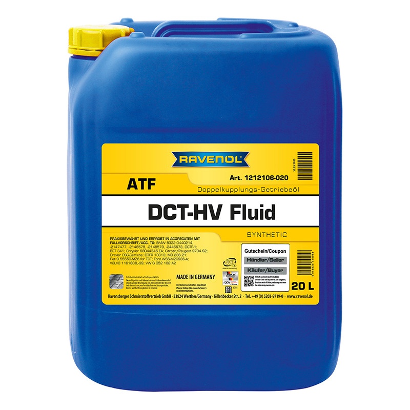 Трансмиссионное масло RAVENOL DCT-HV Fluid (20л) фото 1