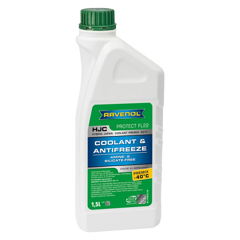Антифриз готовый RAVENOL HJC Premix -40°C Protect FL22 (1,5л) фото 1