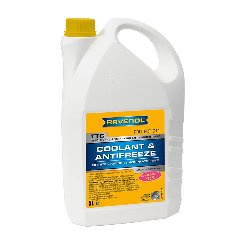 Антифриз концентрированный RAVENOL TTC Concentrate Protect C11 (5л) фото 1