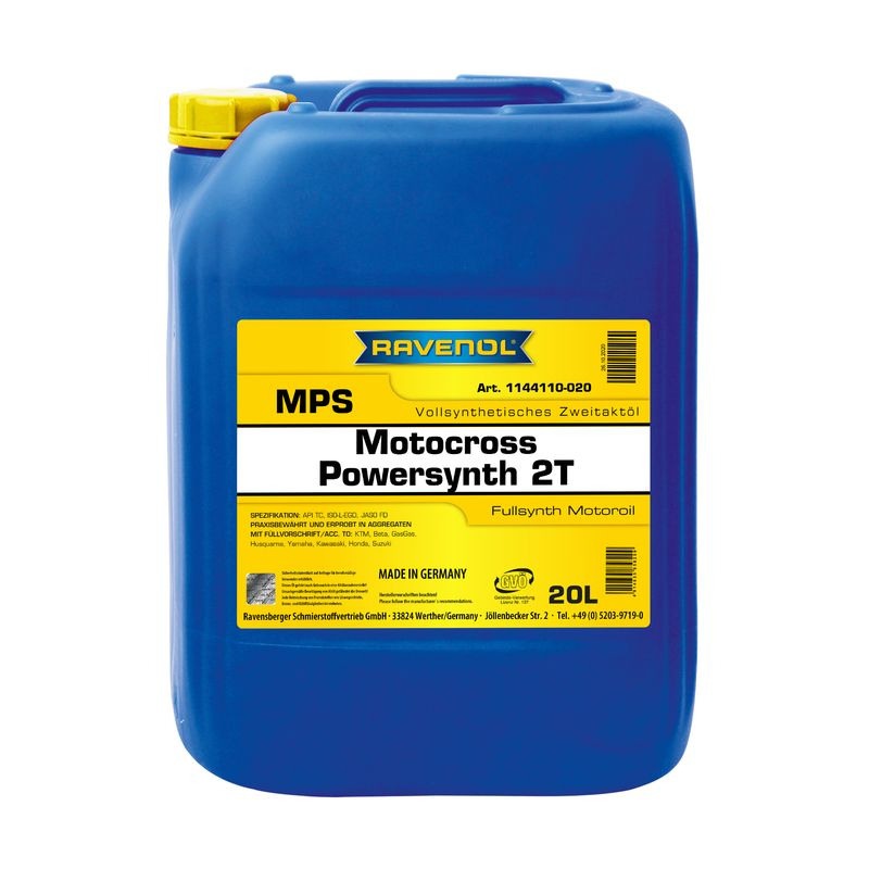 Моторное масло RAVENOL MPS Motocross Powersynth 2T (20л) фото 1