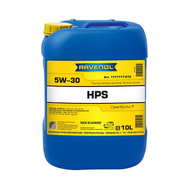 Моторное масло RAVENOL HPS SAE 5W-30 (10л) фото 1