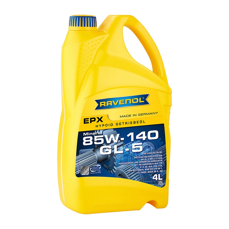 Трансмиссионное масло RAVENOL Getriebeoel EPX SAE 85W-140 GL-5 (4л) фото 1