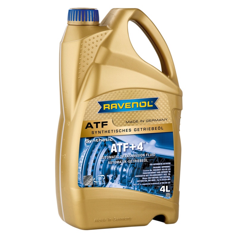 Трансмиссионное масло RAVENOL ATF+4 Fluid (4л) фото 1