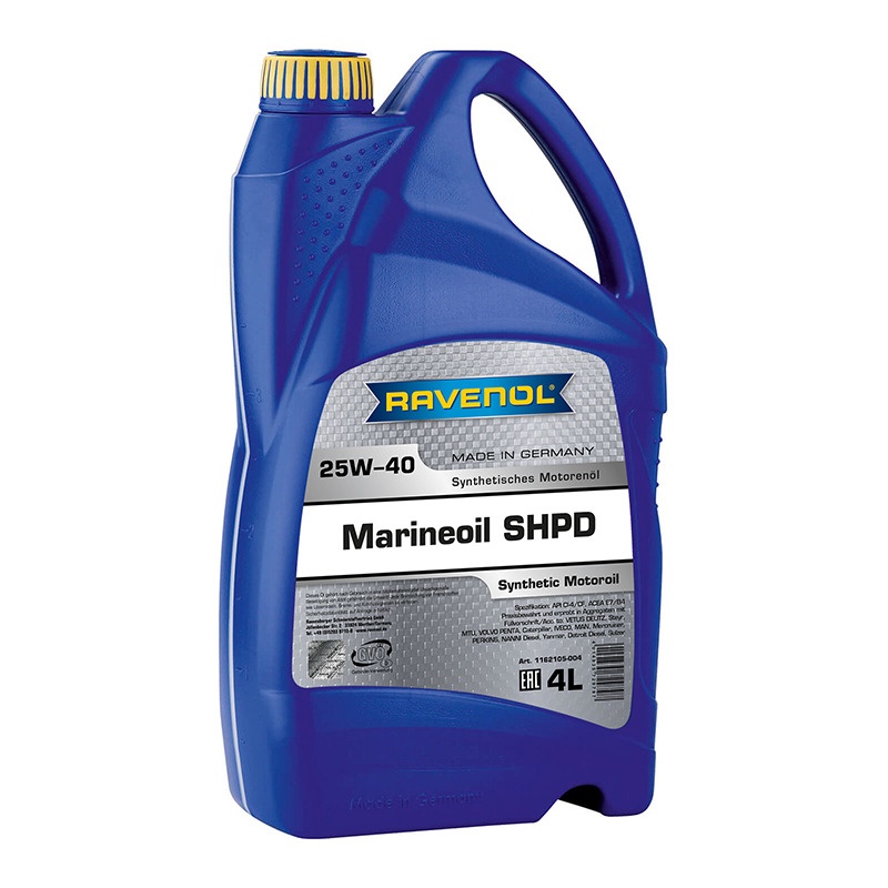 Моторное масло RAVENOL Marineoil SHPD SAE 25W-40 synthetic (4л) фото 1