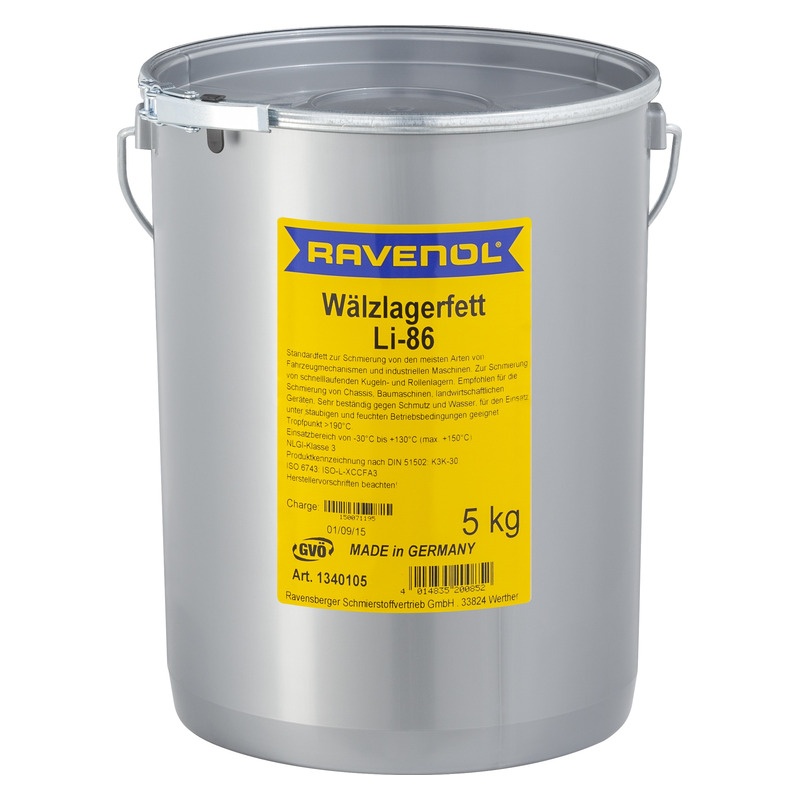 Смазка RAVENOL Waelzlagerfett LI-86 (5кг) фото 1