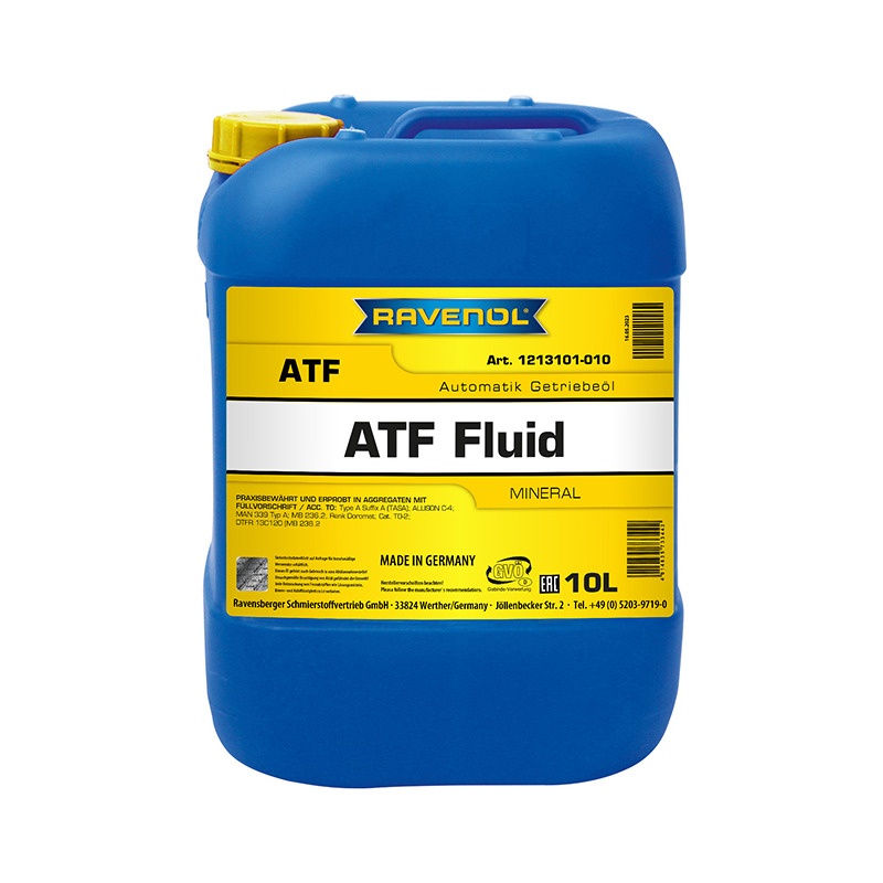Трансмиссионное масло RAVENOL ATF Fluid (10л) фото 1