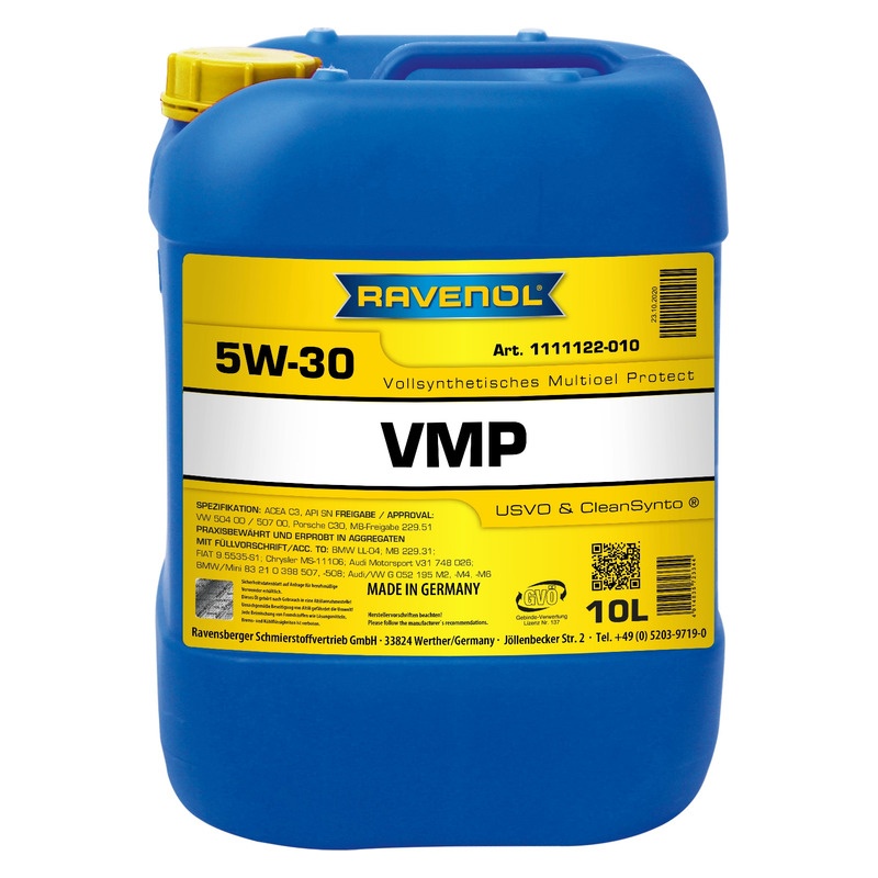 Моторное масло RAVENOL VMP SAE 5W-30 (10л) фото 1