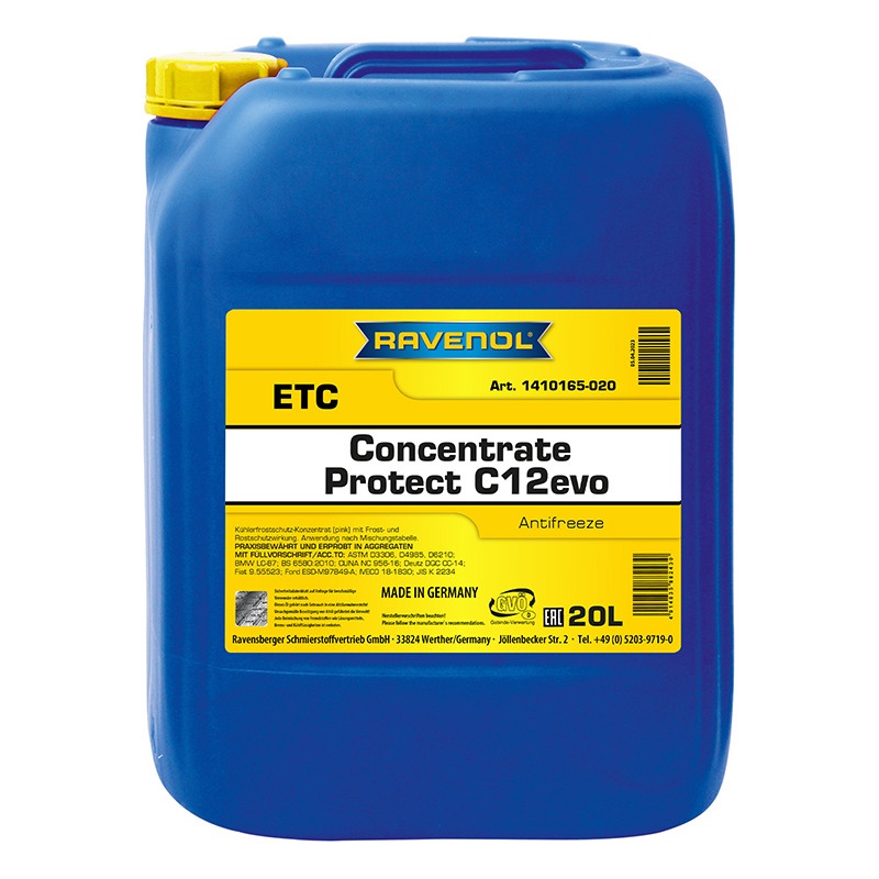 Антифриз RAVENOL ETC Concentrate Protect C12evo (20л) фото 1
