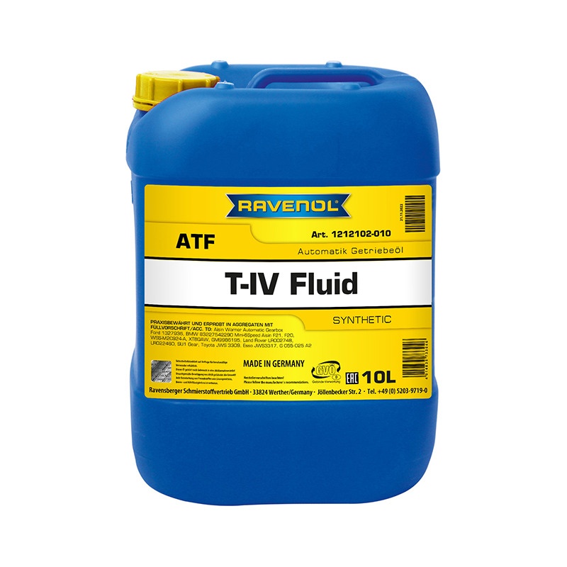 Трансмиссионное масло RAVENOL ATF T-IV Fluid (10л) фото 1