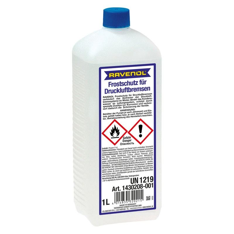Антифриз бесцветн RAVENOL Frostschutz für Druckluftbremsen (1л) фото 1