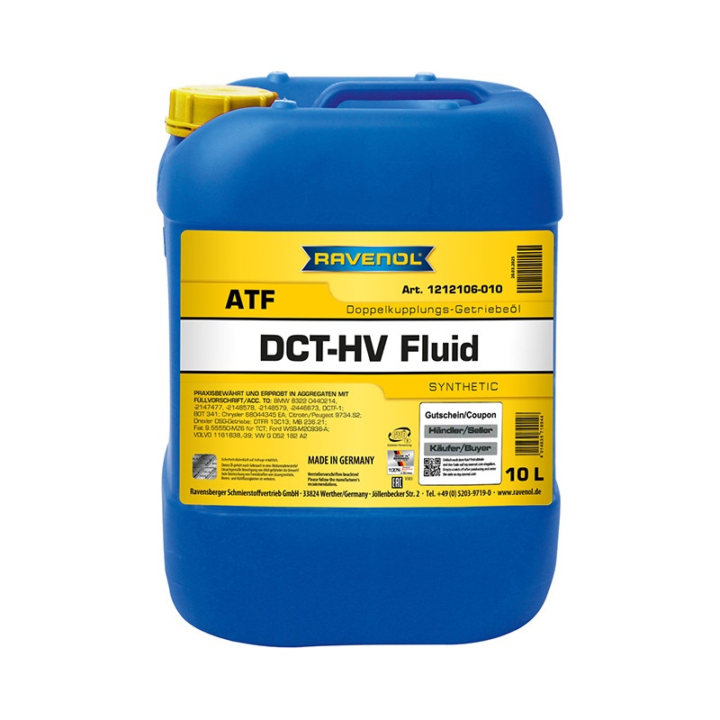 Трансмиссионное масло RAVENOL DCT-HV Fluid (10л) фото 1